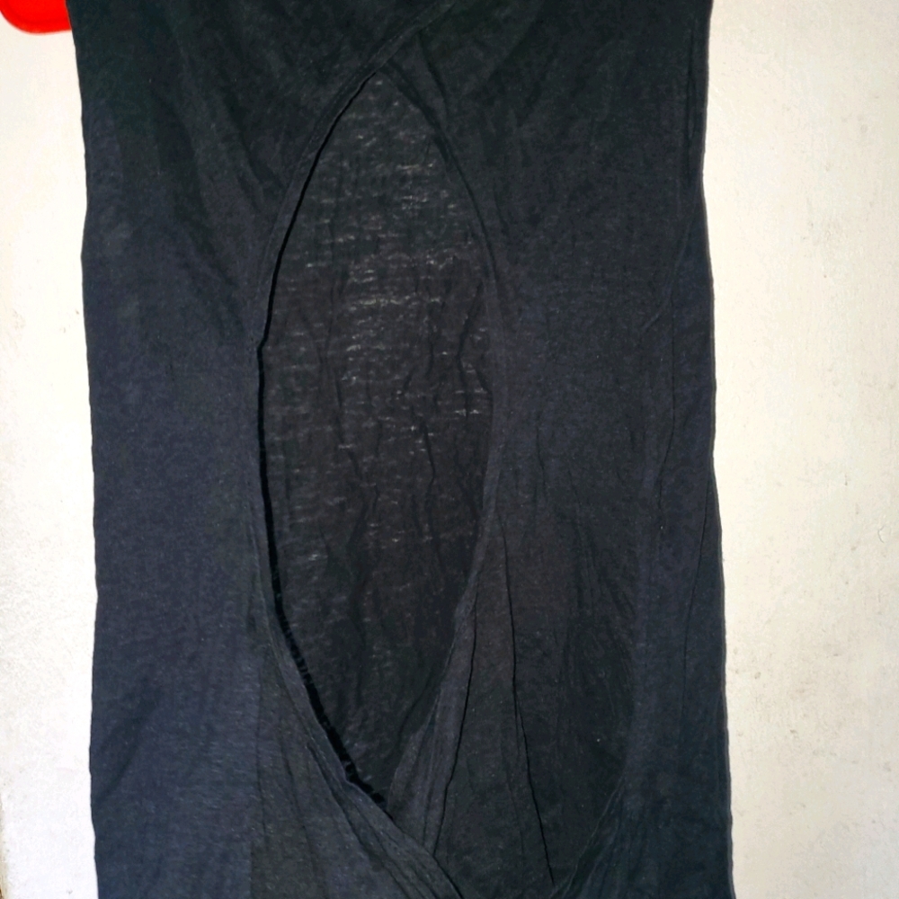 Alice and Olivia Air Open Back Criss Cross tank